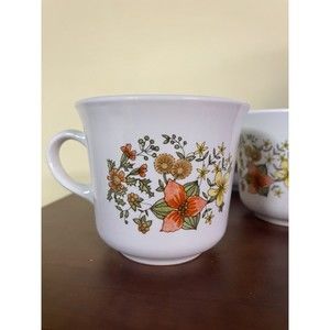 6 Vintage Corelle Cups - "Indian Summer"